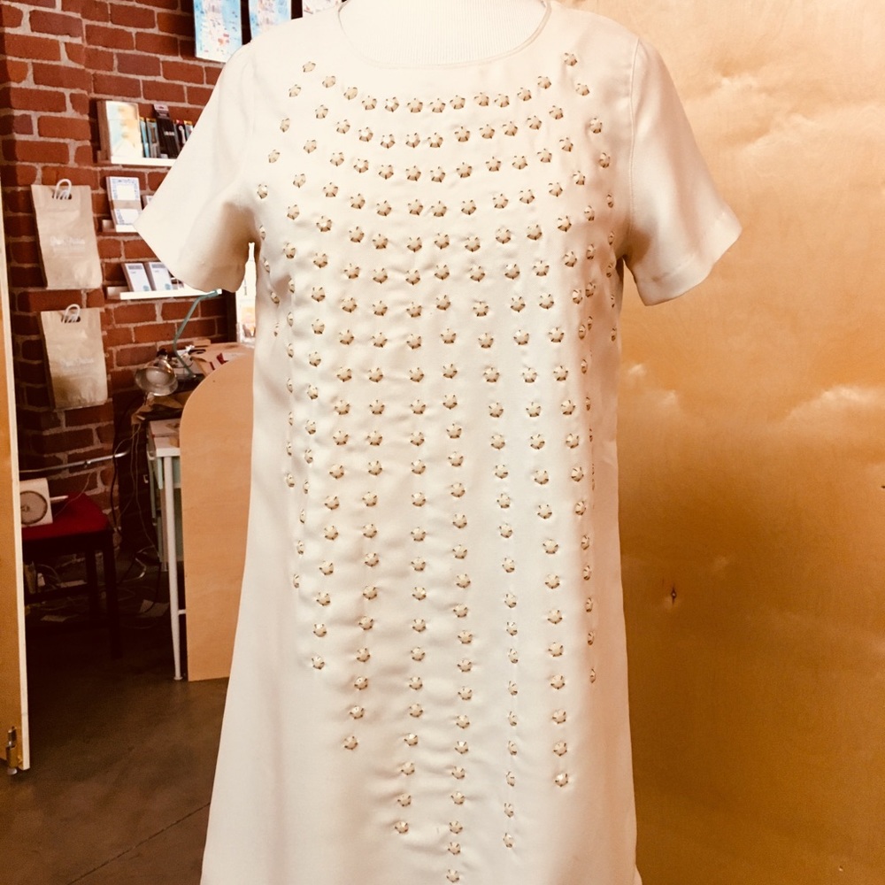 Karta Beaded t-shirt dress